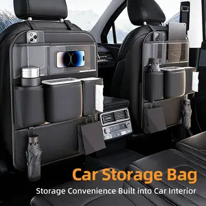 Car Seat Back Storage Bag, 1 Count Multi-functional Car Organizer for Seat Back, Car Interior Accessories for Car Stowing & Tidying & Car Backseat Organizer