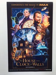 THE HOUSE WITH A CLOCK IN ITS WALLS 13"x19" Original Promo Movie Poster IMAX Version 2018 Cate Blanchett Jack Black
