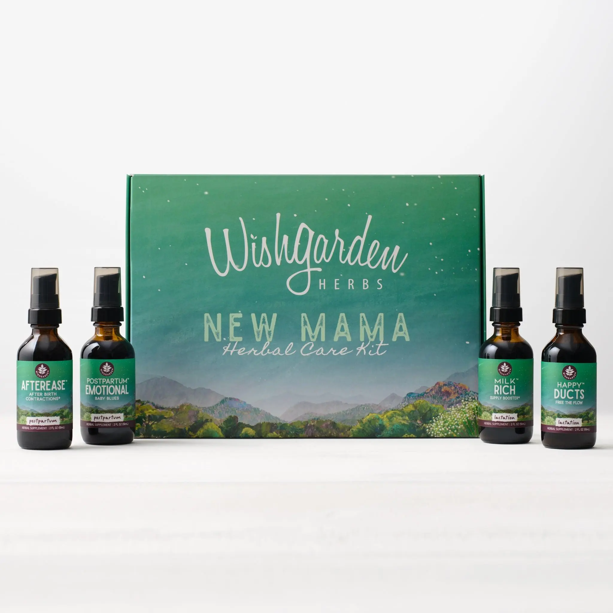 WishGarden Postpartum Botanical Essentials Kit with Gift Box