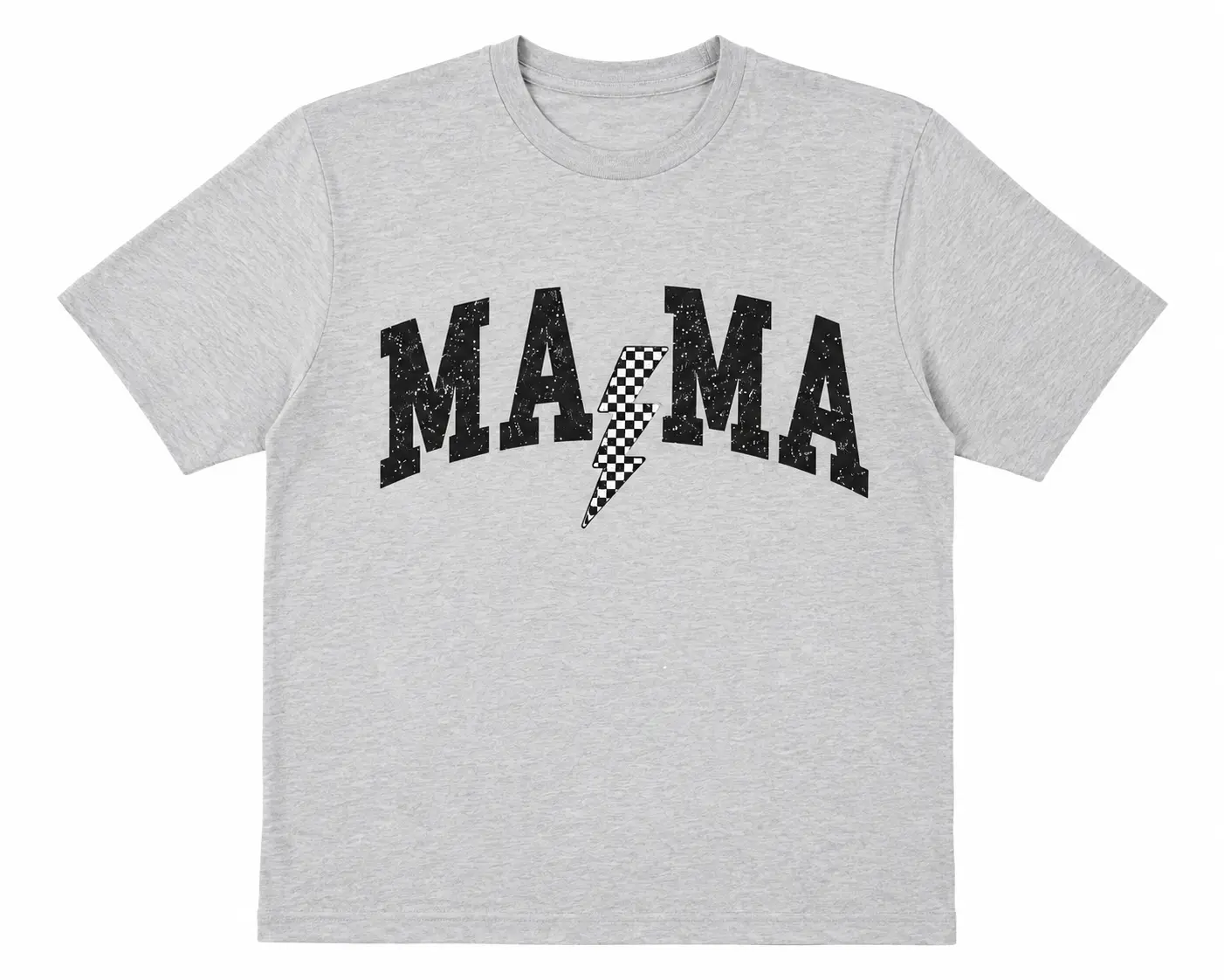 Unisex Mama shirt - Checkered Lightning Bolt