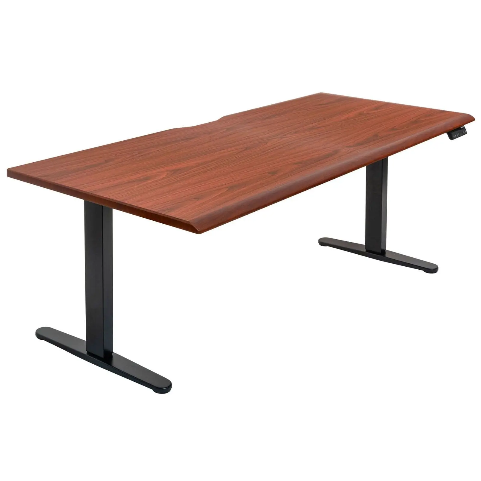 Mount-It! Dual Motor Ergonomic Electric Standing Desk - 72" Tabletop, Black Base, Durable Alloy Steel Frame, 29.3"-48.2" Height Range, Beveled Front Edge, Easy-to-Use Touch Control Panel, 3-Height Option Office Workstation