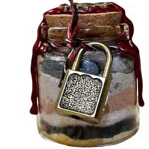 Protection Spell Jar for Home & Personal Safety – Witchcraft Protection Bottle – Spiritual Protection Gift – Energy Cleansing Decor – Altar