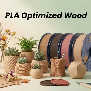 SUNLU Optimized Wood PLA 3D Printer Filament 1KG, Optimized and Upgraded Wood Texture