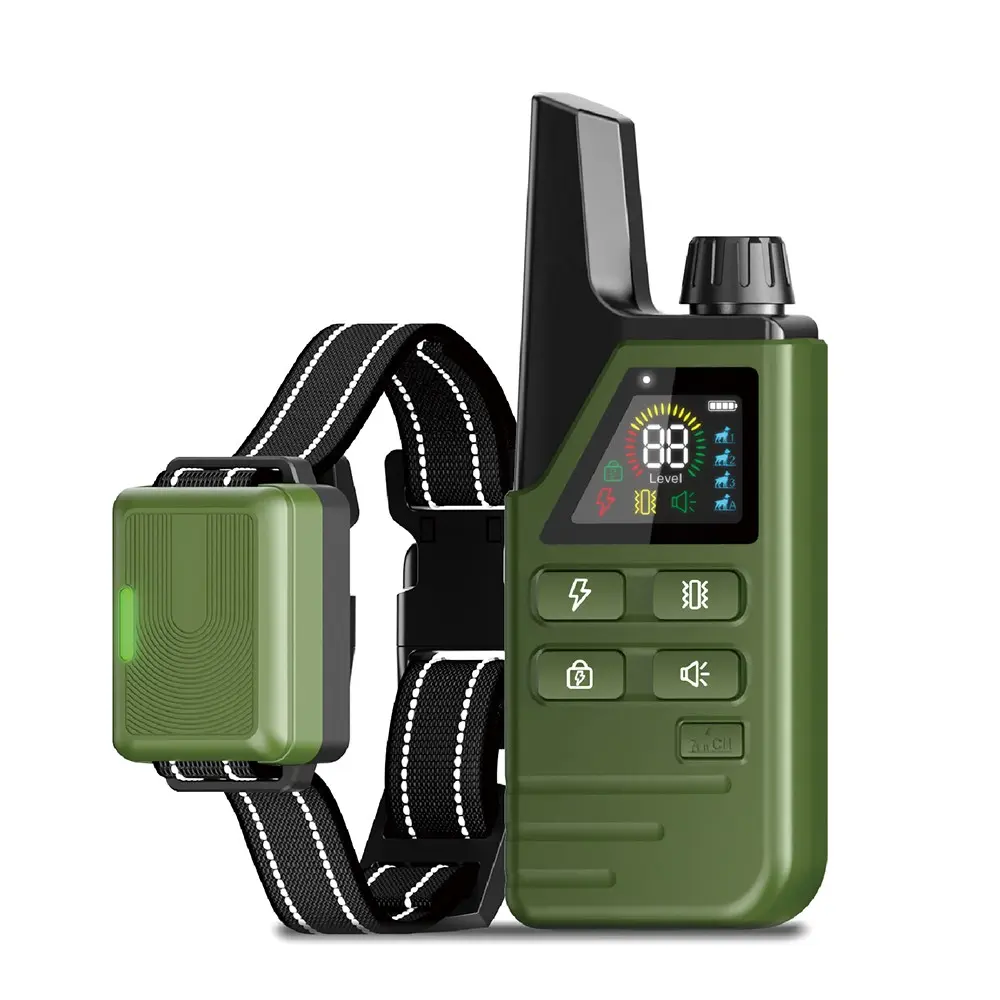 4500FT Dog Training Collar with Remote, IPX7 Waterproof Electric Dog Collar with 3 Training Modes Rechargeable E-Collar for 5-120lbs Small Medium Large Dogs