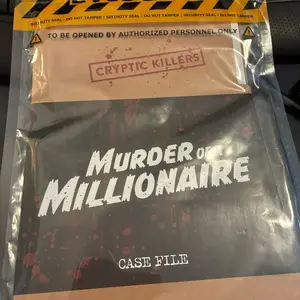 Cryptic Killers - Murder of a Millionaire Case File, Mystery Solving Game for Adults