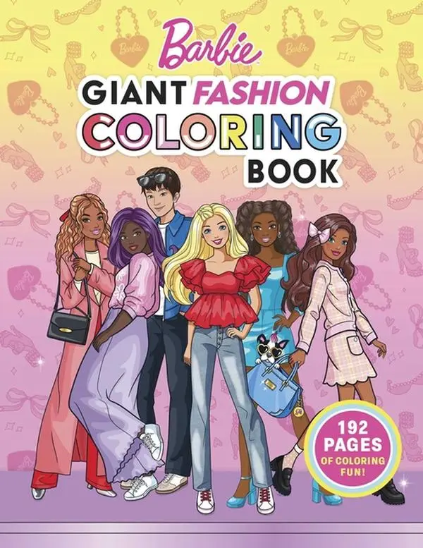 Barbie: Giant Fashion Coloring Book by Mattel (Paperback)