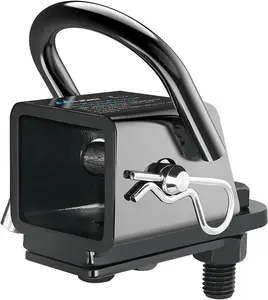 Nilight 2 Inch Rear Trailer Hitch Receiver Kit for ATV UTV Rear Bumper Tow Hook Black Hitch Cover Kit Outdoor Boating Accessories Boat Fenders