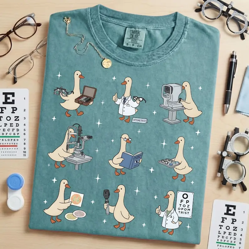 Silly Goose Optometrist Shirt - Eye Doctor Graduation Gift, Funny Ophthalmologist Tee, Optician Optical Top