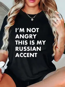 100% Cotton Funny Russian Accent Russia Saying Voice Gift Shirt T-Shirt