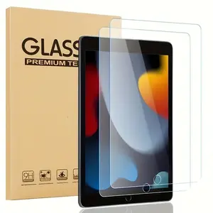 3-Pack iPad Screen Protector Film, Ultra-HD Tempered Glass Compatible with iPad 7/8/9 (2021/2020/2019), Anti-Scratch & High Sensitivity