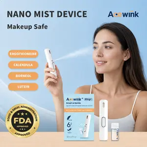Acewink BlingU Lutein Eye Spray with Calendula, Cooling Nano Mist Device for Screen-Tired Eyes, Makeup-Safe Daily Eye Care Mist Hydrating Eye Care