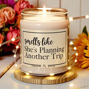 Smells Like She's Planning Another Trip Candle, Traveler Gift, Travel Lover Gift, Trip Planning Gift, Travel Agent Gift, Family Vacation