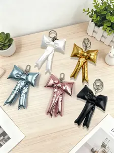 Cute Bow Keychain, Large Glossy Ribbon Design, Perfect for Girls' Bags & Backpacks, Adorable Style Accessory, Cute Charms Keychain