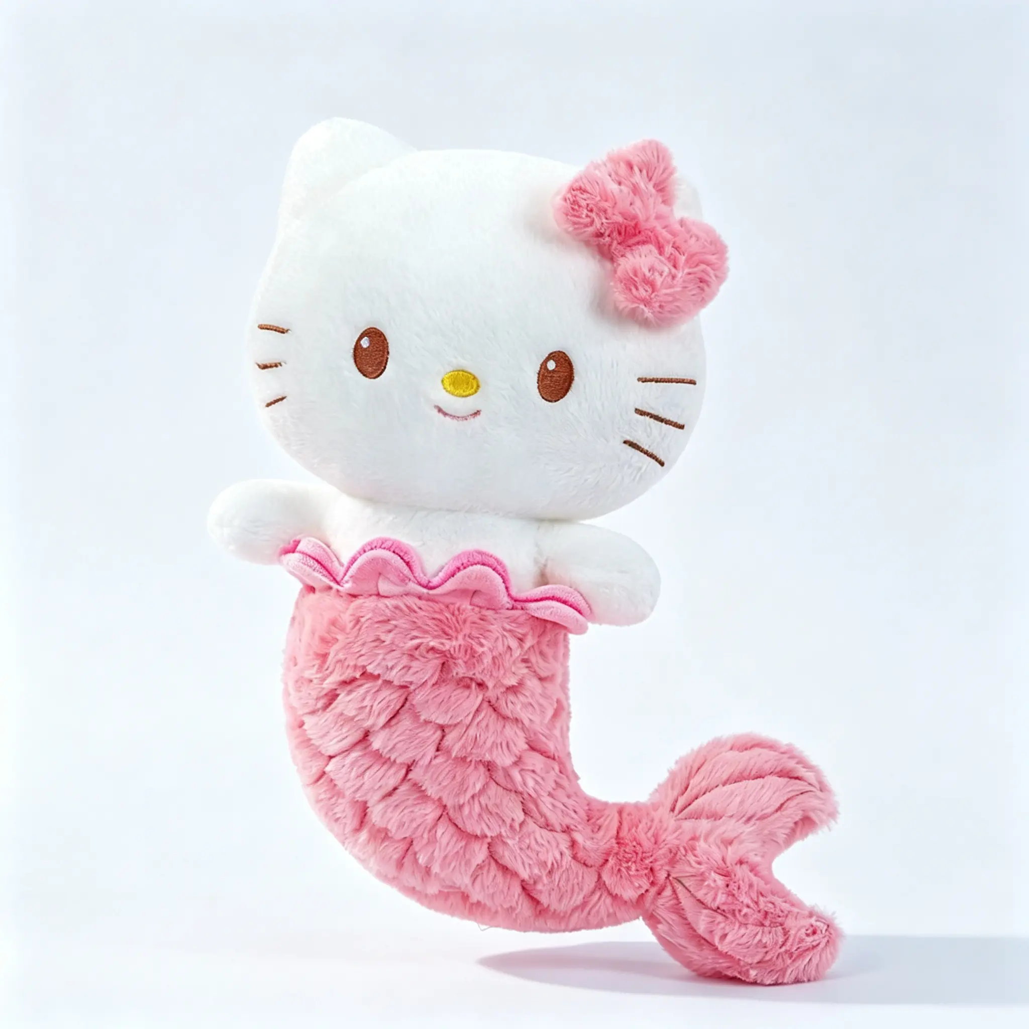 Sanrio Hello Kitty 19.7 Inch Large Mermaid Stuffed Toy With Fluffy Fur And Shimmering Tail For Bedroom Decor And Gift Giving Idea