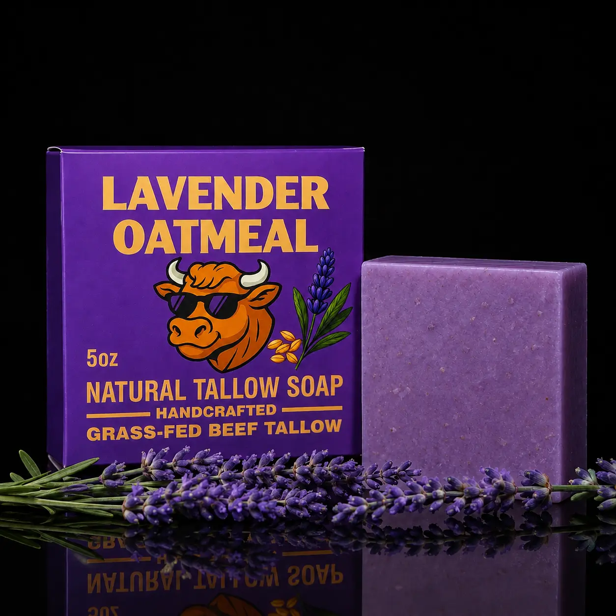 Nephew Organics Lavender Oatmeal Tallow Soap
