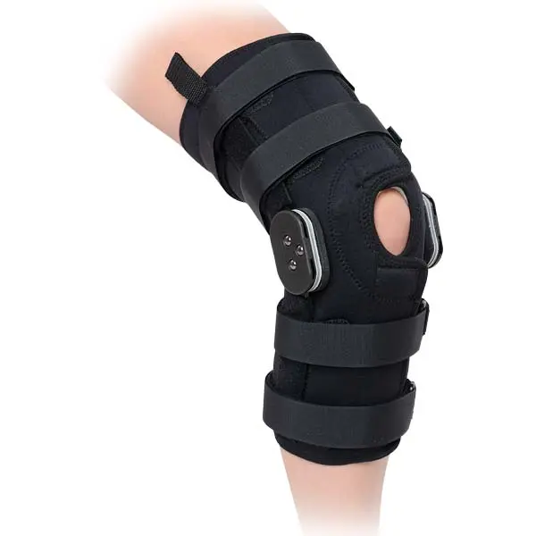 Advanced Orthopaedics 935 TM Wrap-Around Hinged Knee Brace - Medium, Comfortable Precise Support with Medial & Lateral Stabilization, Stops at 90 Degrees for Orthopedic Care