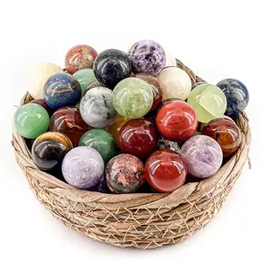 Natural Mixed Crystal Spheres - 7-Piece Essential Collection (3cm/1.2")