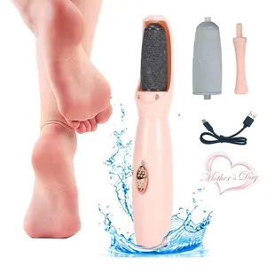 Rechargeable Electric Foot Callus Remover & Pedicure Tool - Portable, Waterproof Exfoliating File and Foot Scraper