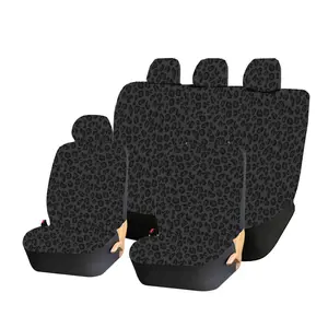 5 Seat Car Seat Covers Leopard Print Thickened All-Season Fashionable Car Seat Decorative Car Seats Protectors, Stylish Auto Interior Accessories