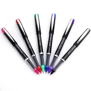 EYEYE PVN230 Rollerball Pen Set, 6 Assorted Colors, 0.5mm Fine Point, Quick-Dry Liquid Ink, Smooth-Writing Office Stationery, Multi Purpose Pens, Father's Day Gift Idea summerwins