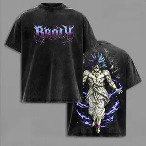 Broly - DBZ Vintage Washed T-Shirt, Relaxed Fit, Heavyweight Cotton, Unisex Streetwear Casual Wear, Legendary Super Saiyan Graphic Tee, Gift for Anime Fans 67 shirt silverfish clothes trend gift,funny graphic tee, men’s trendy t-shirts, deals