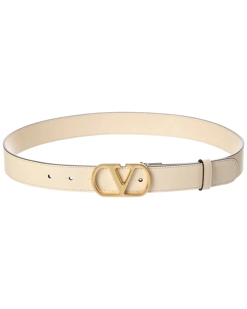 Valentino VLogo Leather Belt