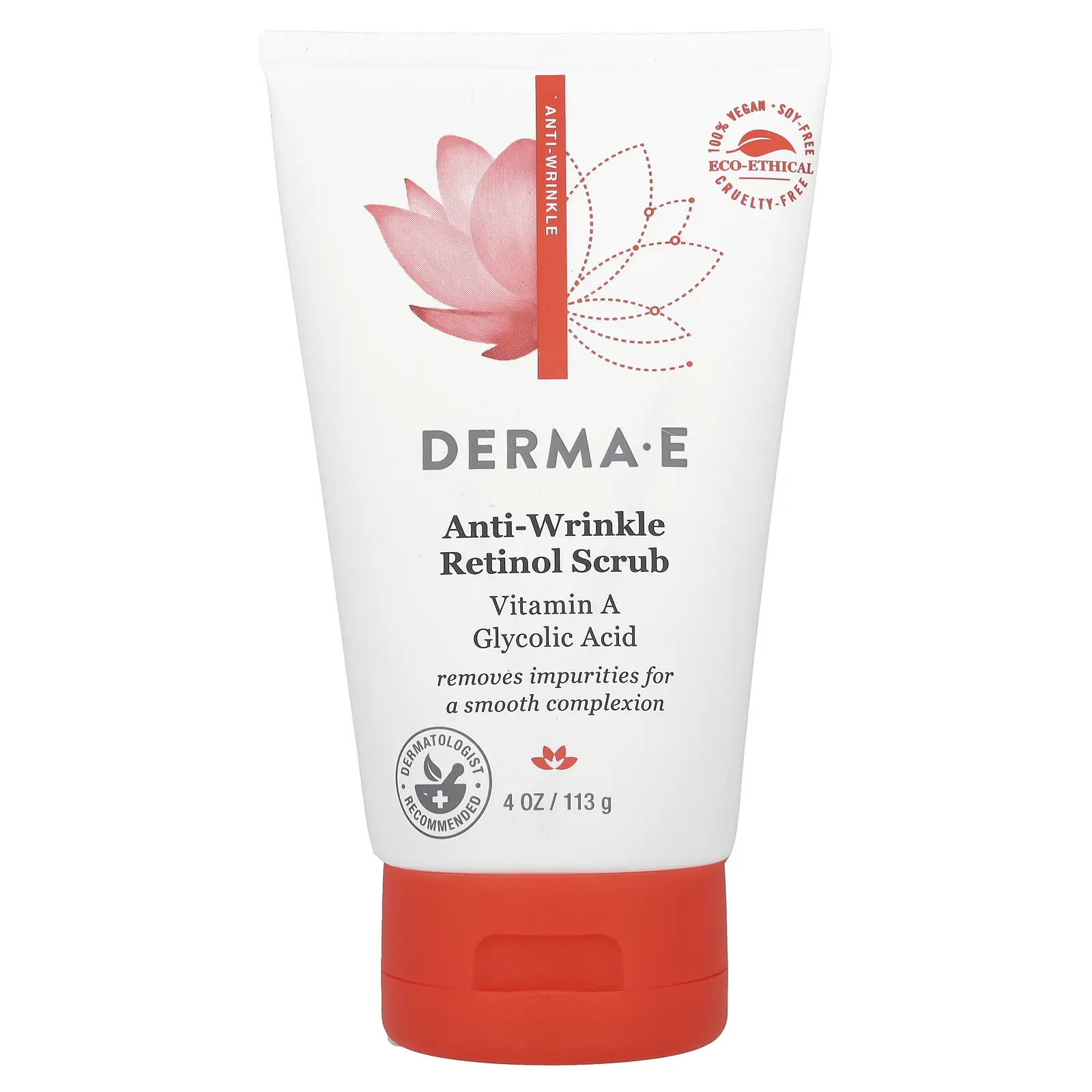 DERMA E Anti-Wrinkle, Retinol Scrub, 4 oz (113 g)