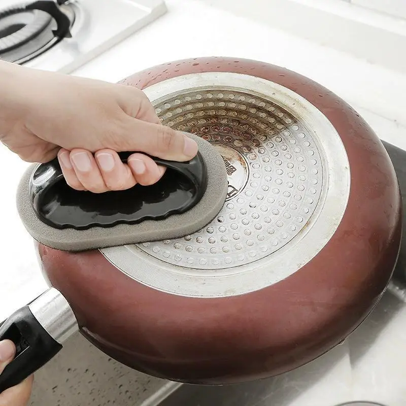 Super strong decontamination brush sponge emery hot sale magic powerful decontamination brush kitchen cleaning sponge tool