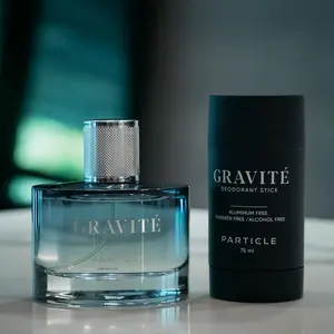 Particle Gravité Bundle | Enjoy the bold, refined fragrance of Gravité in both a signature cologne and an all-day deodorant