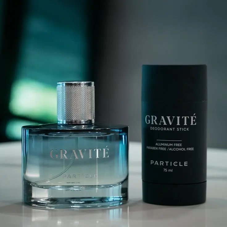 Particle Gravité Bundle | Enjoy the bold, refined fragrance of Gravité in both a signature cologne and an all-day deodorant Particle Gravité Bundle | Enjoy the bold, refined fragrance of Gravité in both a signature cologne and an all-day deodorant