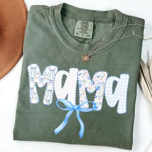 Comfort Colors Mama T-Shirt – Birthday Gift For Mom, Mother’s Day And New Mom Gift, Baby Shower Announcement Style, Streetwear Style Unisex Fits Cotton Comfort Casual Shirt With Soft Cute Mom Life Aesthetic