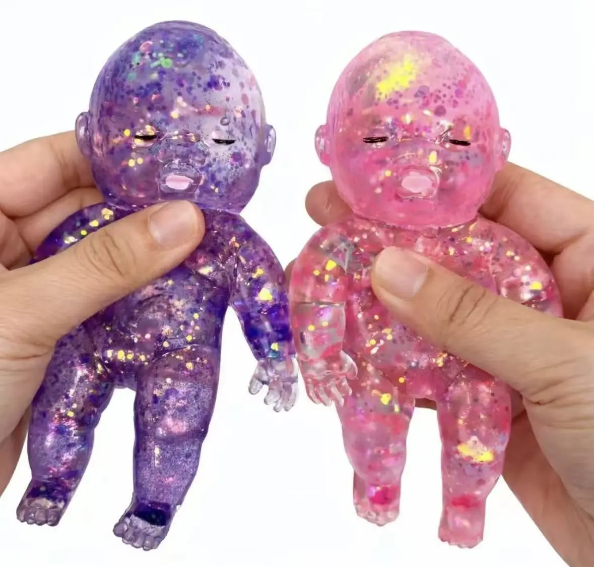 Giant Glitter Baby Squishy,Super Soft Honey-Like Sensory Toy for Stress Relief, Cute & Addictive Sensory Fidget for Kids & Adults quince añera gifts