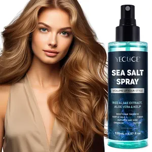 Yecuce Sea Salt Spray Hair Gel - 150ml Unisex Haircare Styling Product, Volumizing Texturizing Product with Volume Boost, Natural Messy Texture, Matte Finish, Subtle Hold for All Hair Types (Summer Beachy Vibe)