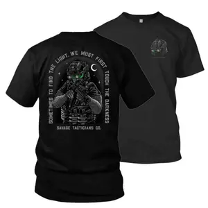 Tactical Night Vision Warrior T-Shirt 2 Sided Military Nvg Operator Graphic Quote Design Premium Cotton Blend Unisex Tru Everyday Cotton T-Shirt