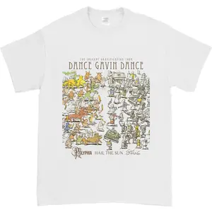 Dance Gavin Dance Band Hail The Sun Unisex T-Shirt Cotton Fabric Vintage White Shirt