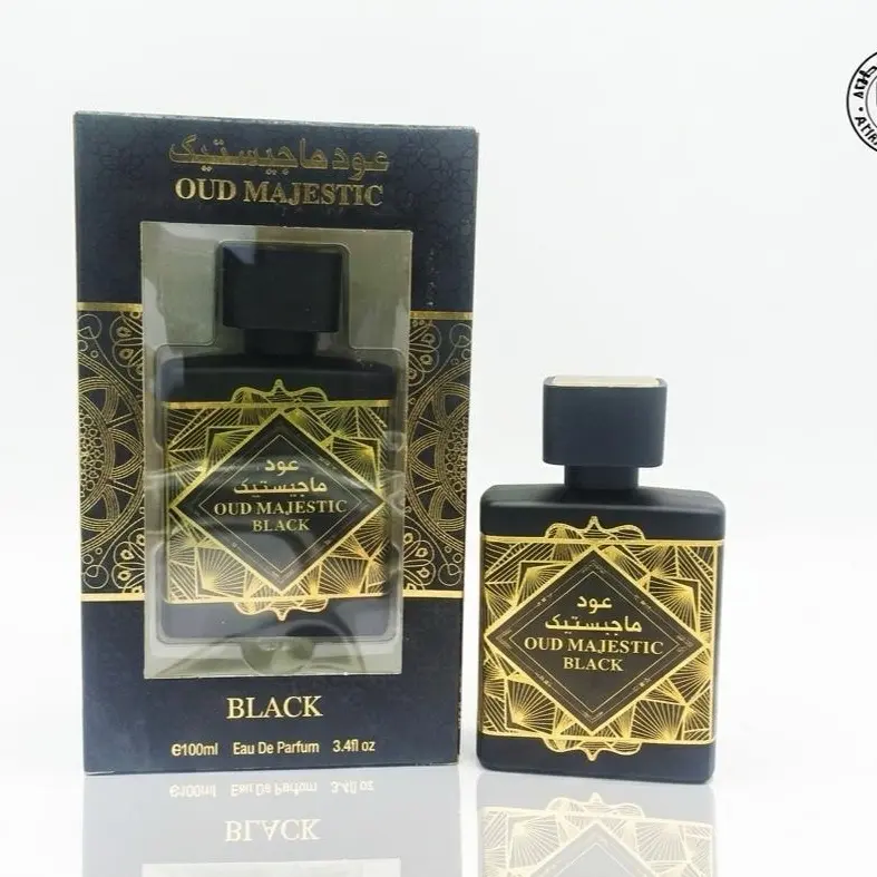 Oud Majestic Black Cologne Perfume Men & Women - 3.4oz EDP - Woody, Amber, Floral - Unisex Fragrance