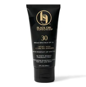 Black Girl Sunscreen SPF 30 for the Face & Body - Moisturizing Sun Protection, SPF 30, Sun Lotion for Women, Ultra Sheer, Travel Size, No White Cast for Melanin Rich Skin - 2 fl oz