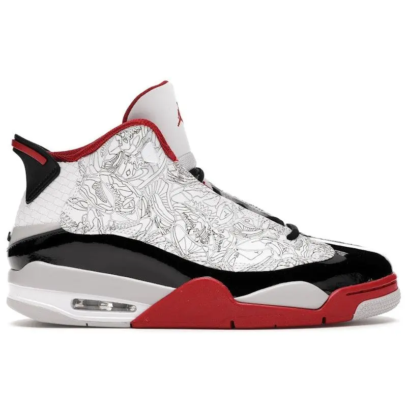 Jordan Men's Dub Zero White Varsity Red, from StockX