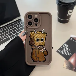 Masked Men Durable Protective Phone Case , Soft Silicone , Fully Protected and Shockproof For iPhone 16 15 Pro Max 14 16Pro 13 12 11 XSMAX Plus Cover