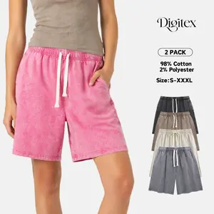 Digitex Women’s Soft Cotton Casual Acid Washed Shorts, Summer Fashion Shorts for Travel, Walking, Outings, Vacation, Relaxing, Daily Activities and Weekend Wear