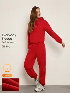 GLOWMODE Everyday Fleece Be Comfy Loose Fit Adjustable Drawstring Waist Basic Joggers With Side Pockets Daily Casual