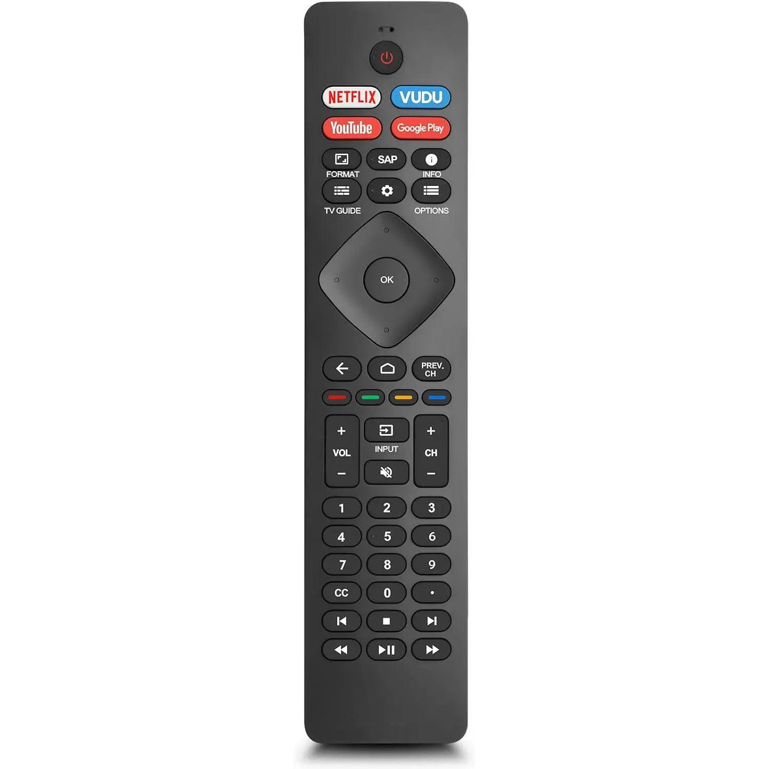 F-RDC03 Replacement for Philips Smart TV Remote Control,Universal for Philips 4K UHD Android Smart TVs F-RDC03 Replacement for Philips Smart TV Remote Control,Universal for Philips 4K UHD Android Smart TVs