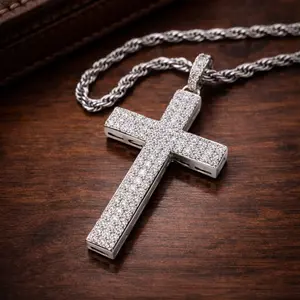 Iced Out Cross Necklace