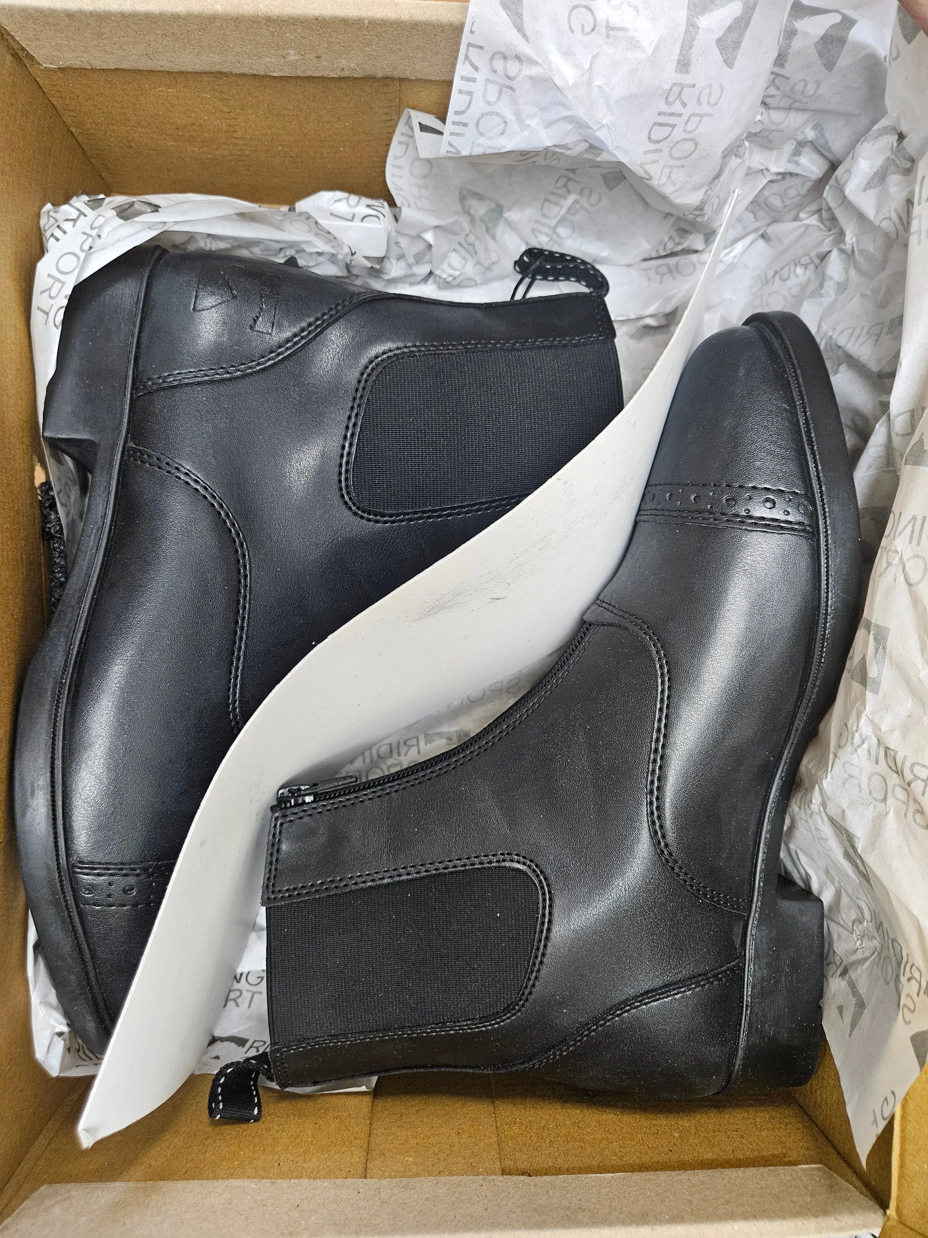 9 Women's Riding Sport Black Paddock Boots NIB