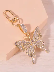1pc Butterfly Design Bag Charm Keychain Stylish Playful Charm Cute Keyring Bag Suitcase Accessory Bag Accessories Shoulder Bag Crossbody Bag Handle Bag Handbag Party Holiday Gift Birthday Fashion Bag Charms