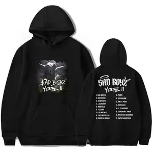 🎵🔥Junior H Tour Unisex Hoodie, Sad Boyz Album Graphic Hoodie, Latin Trap Music Fan Sweatshirt, Trendy Rap Streetwear Pullover for Men & Women, Oversized Concert Tour Hoodie, Cozy Fall Outfit, Casual Graphic Fashion Hoodie, Birthday Gift for Fans