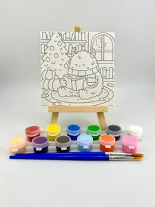 Cute Monster Christmas Painting Kit: For Adults and Kids