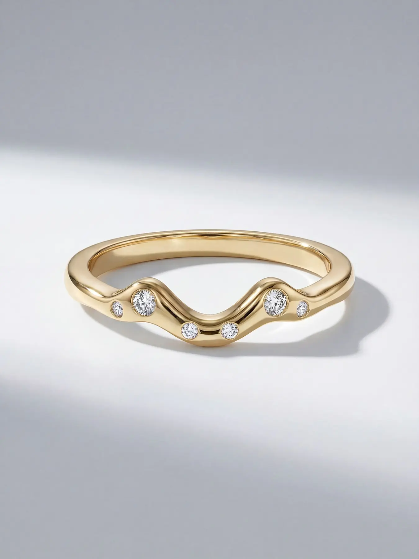 Women Elegant V-Shape Ring Copper Material Plain Design Jewelry Gift for Her Anniversary Birthday Party Daily Wear Elegant Beautiful Rings Fashion Rings Fashion Accessory
