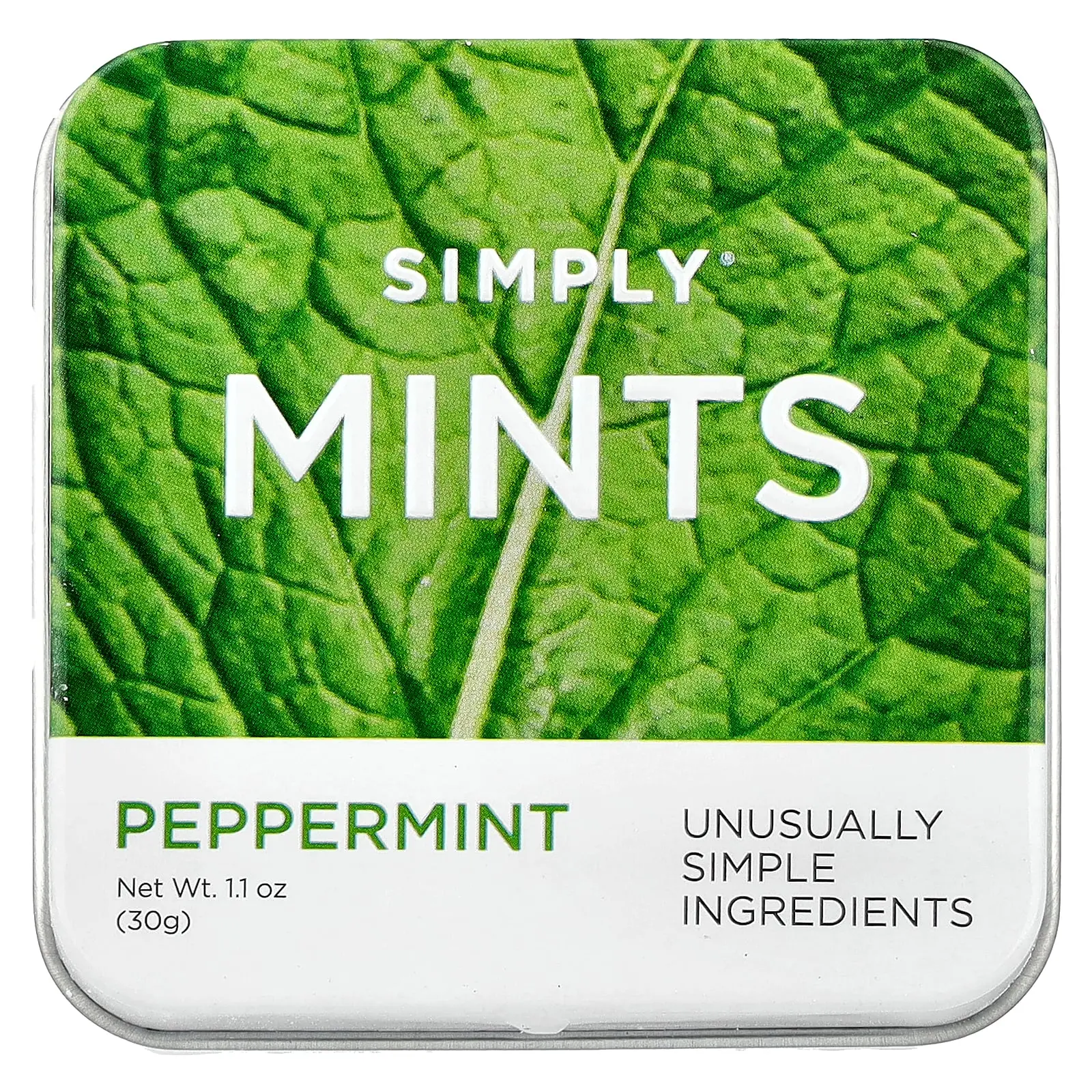 Simply Gum Mints, Peppermint, 1.1 oz (30 g)