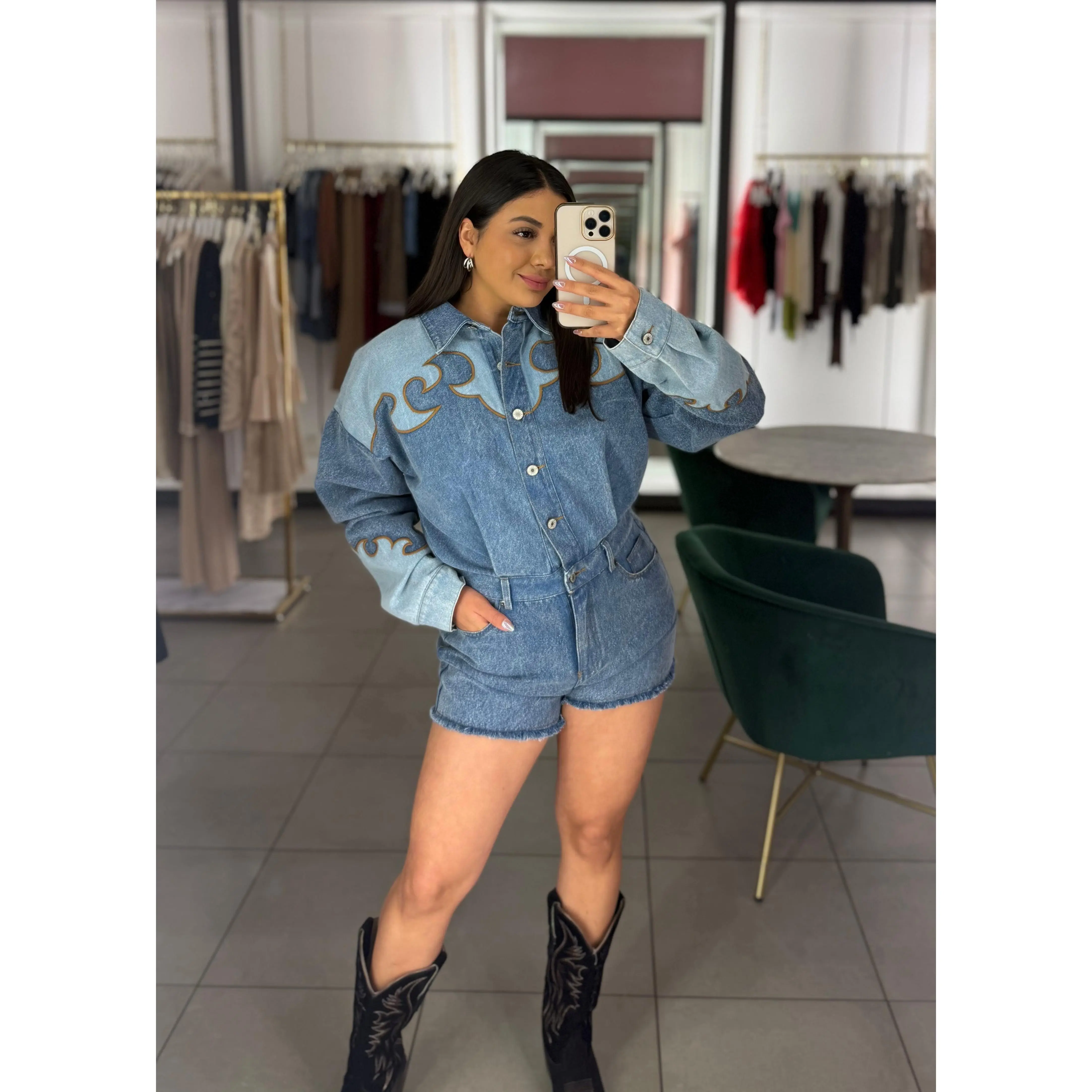 Kamila Western Romper